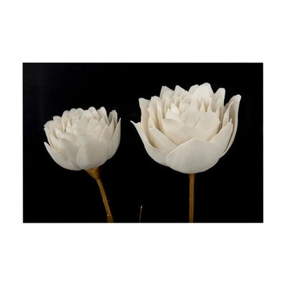 White Porcelain Flower Mounted Artwork-Framed Wall Art-Chelsea House-LOOMLAN