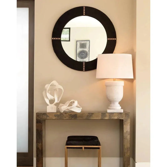 White Resin Carnegie Table Lamp - LOOMLAN - Jamie Young - Table Lamps