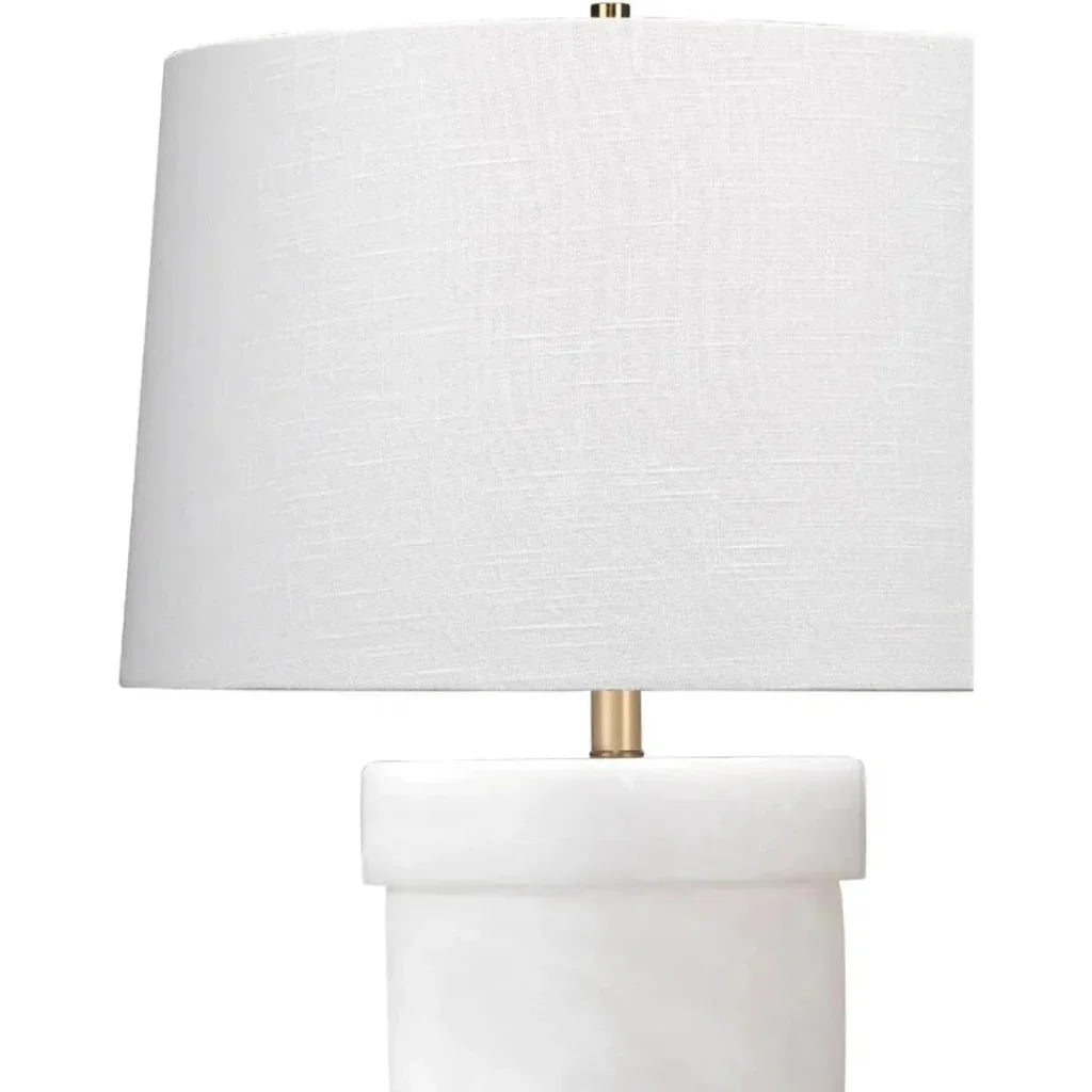 White Resin Carnegie Table Lamp - LOOMLAN - Jamie Young - Table Lamps