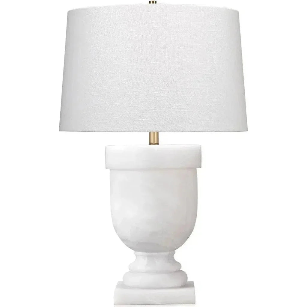 White Resin Carnegie Table Lamp - LOOMLAN - Jamie Young - Table Lamps