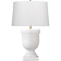 White Resin Carnegie Table Lamp - LOOMLAN - Jamie Young - Table Lamps