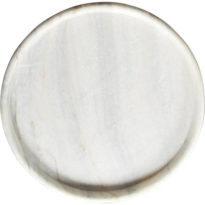 White Round Marble Tray