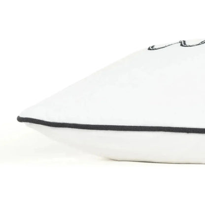 White Saba Words Fun Decorative Throw Pillows Dawn Fill - LOOMLAN - LOOMLAN - Throw Pillows