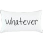 White Saba Words Fun Decorative Throw Pillows Dawn Fill - LOOMLAN - LOOMLAN - Throw Pillows