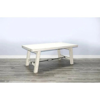 White Sand Dining Table Off White-Dining Tables-Sunny D-LOOMLAN