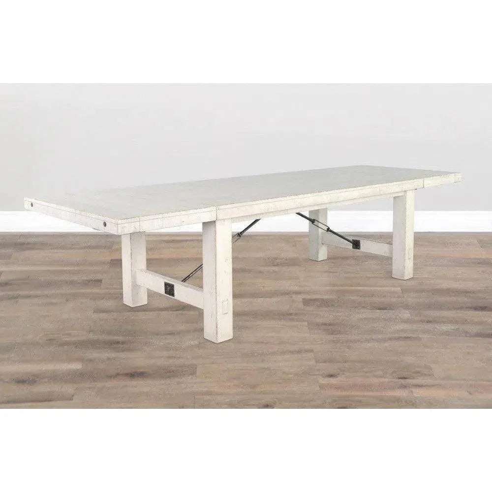White Sand Extension Table White-Dining Tables-Sunny D-LOOMLAN