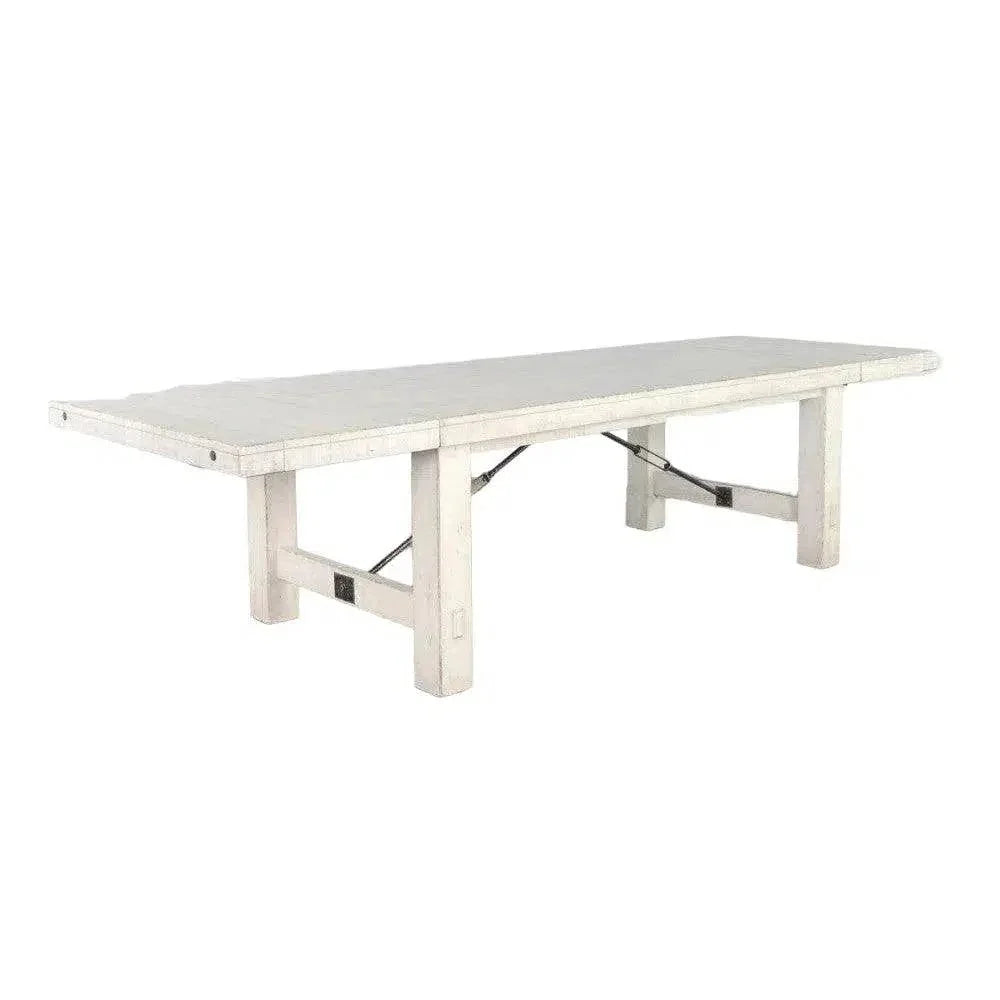 White Sand Extension Table White-Dining Tables-Sunny D-LOOMLAN