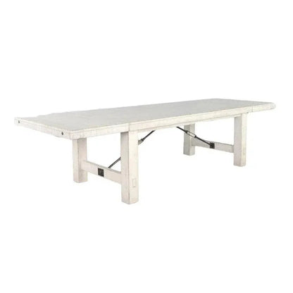 White Sand Extension Table White-Dining Tables-Sunny D-LOOMLAN