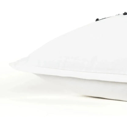 White Skye Words Decorative Couch Pillows Down Insert - LOOMLAN - LOOMLAN - Throw Pillows