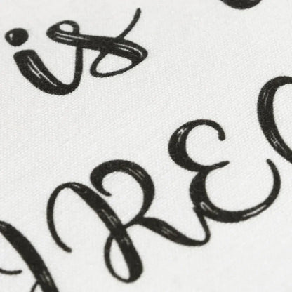 White Skye Words Decorative Pillows Down Insert - LOOMLAN - LOOMLAN - Throw Pillows