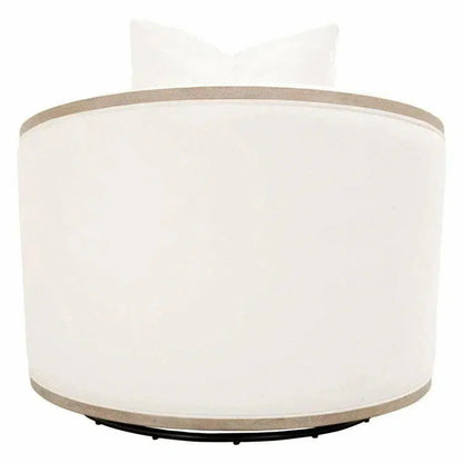 White Swivel Club Chair Performance LiveSmart - LOOMLAN - Essentials For Living - Club Chairs
