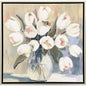 White Tulips White Canvas Art
