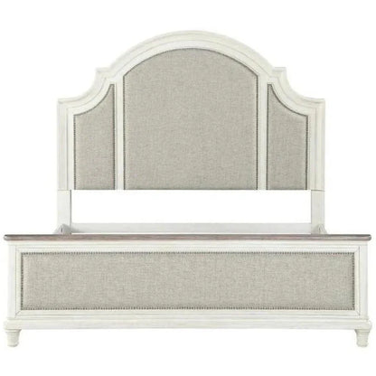White Two - Tone Arched Headboard Bed Frame - LOOMLAN - Panama Jack - Beds