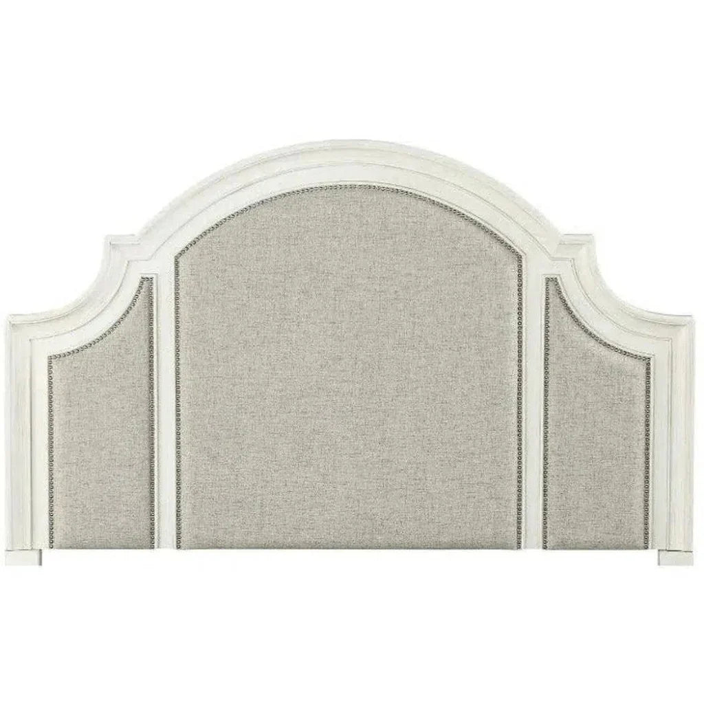 White Two - Tone Arched Headboard Bed Frame - LOOMLAN - Panama Jack - Beds