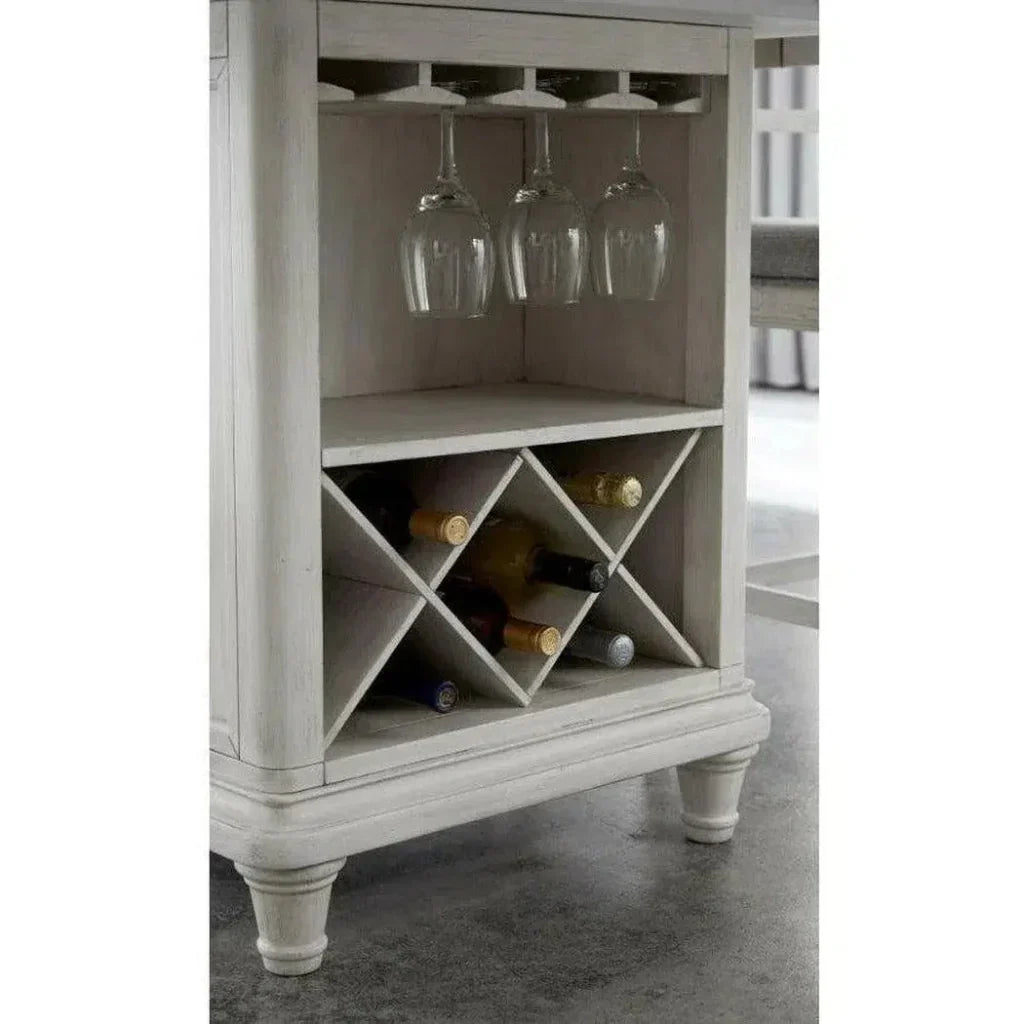 White Two - Tone Counter Dining Table Storage - LOOMLAN - Panama Jack - Counter Tables