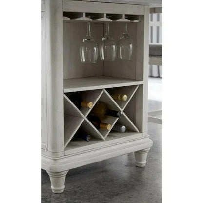 White Two - Tone Counter Dining Table Storage - LOOMLAN - Panama Jack - Counter Tables
