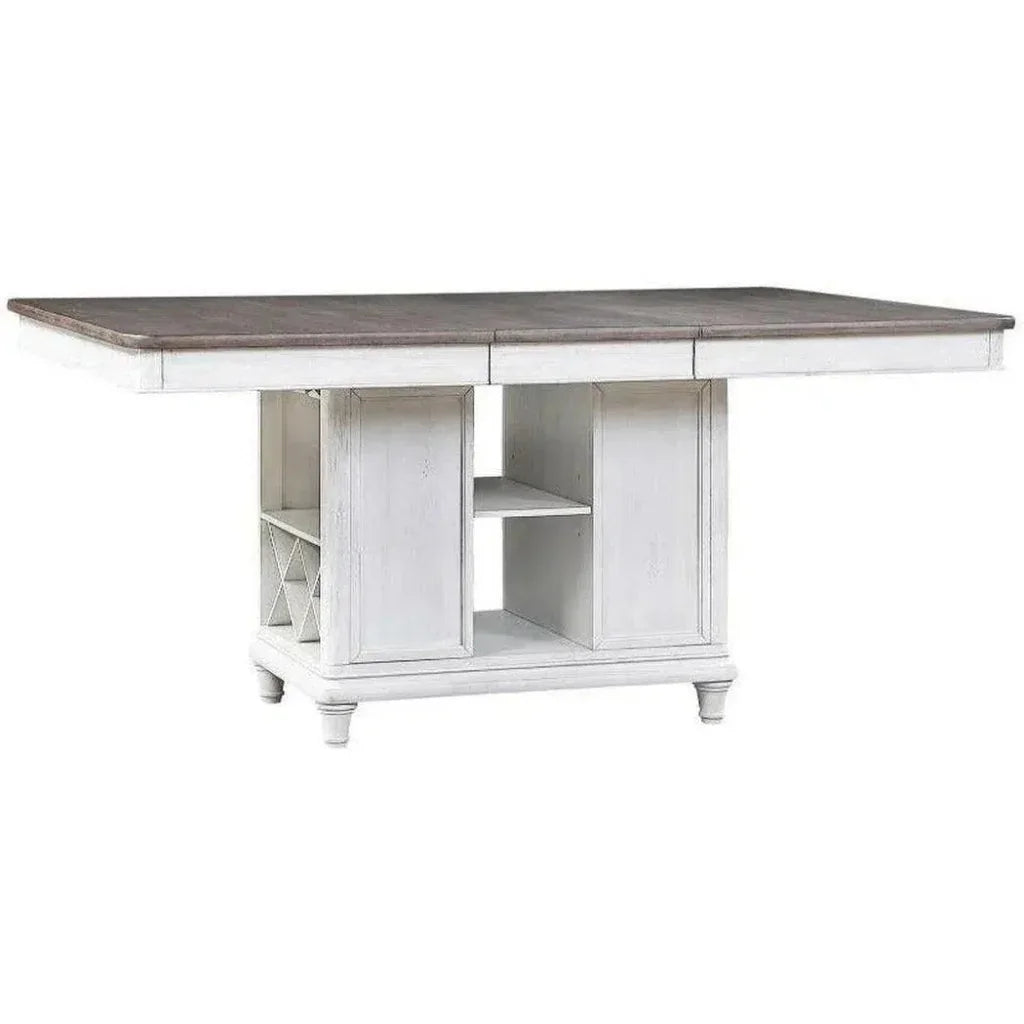 White Two - Tone Counter Dining Table Storage - LOOMLAN - Panama Jack - Counter Tables
