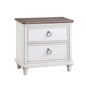 White Two - Tone Wooden Drawer Nightstand - LOOMLAN - Panama Jack - Nightstands
