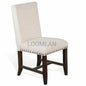 White Vivian Dining Chair With Nailhead Set - LOOMLAN - Sunny D - Dining Chairs