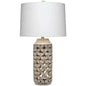 White Wash Resin Flora Table Lamp - LOOMLAN - Jamie Young - Table Lamps