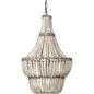 White Wood Beads Blanca Chandelier - LOOMLAN - Jamie Young - Chandeliers
