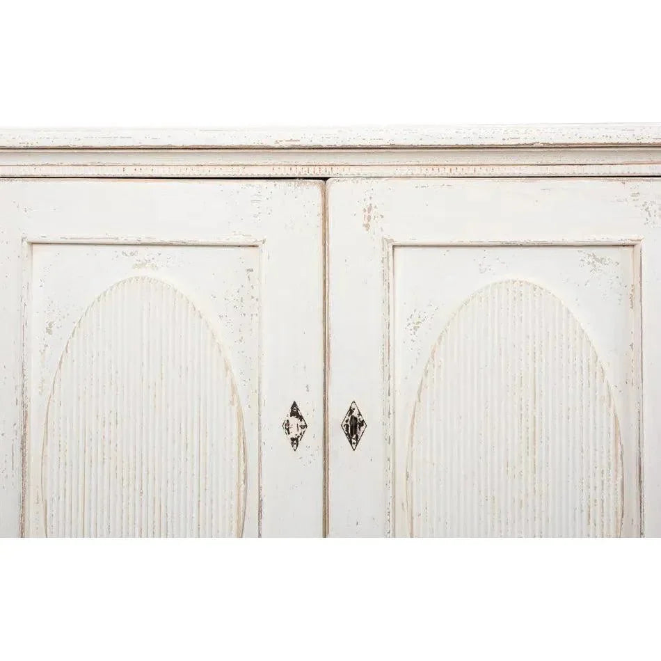 Whitewash Ribbon Sideboard For Living Room - LOOMLAN - Sarreid - Sideboards