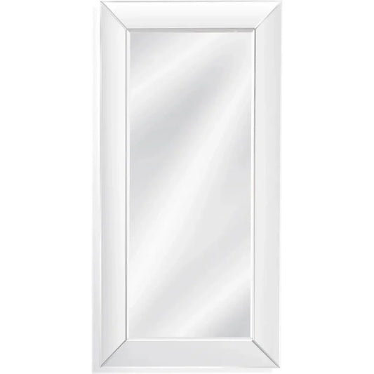 Whitman MDF White Vertical Floor Mirror-Floor Mirrors-Bassett Mirror-LOOMLAN