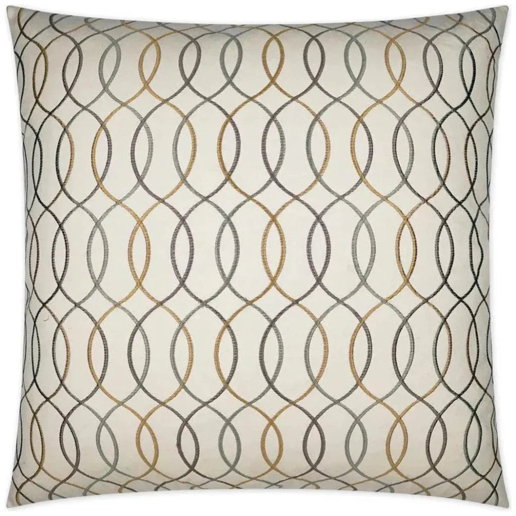 Whitney Off - White Throw Pillow With Insert - LOOMLAN - D.V. Kap - Throw Pillows