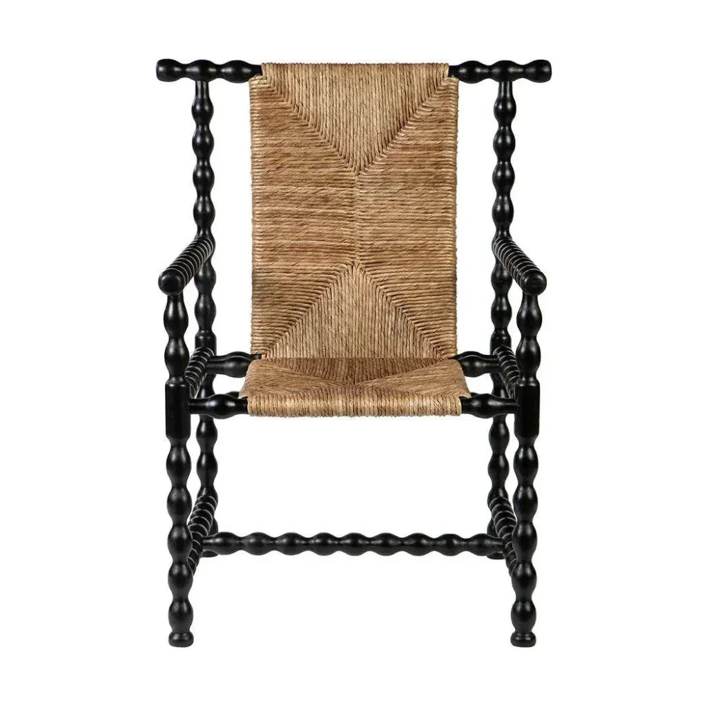 Wichita Handwoven Rush Occasional Chair - LOOMLAN - Furniture Classics - Accent Chairs