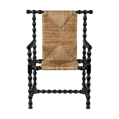 Wichita Handwoven Rush Occasional Chair - LOOMLAN - Furniture Classics - Accent Chairs