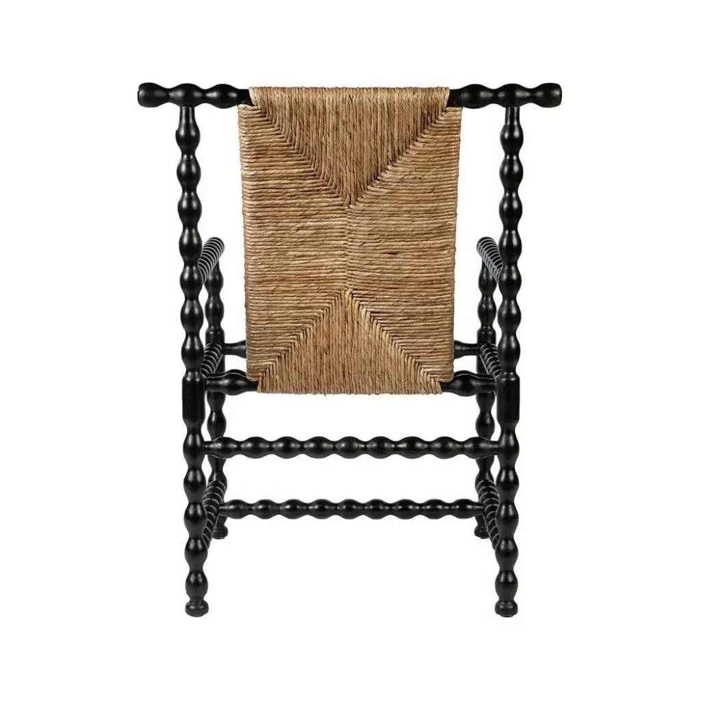 Wichita Handwoven Rush Occasional Chair - LOOMLAN - Furniture Classics - Accent Chairs