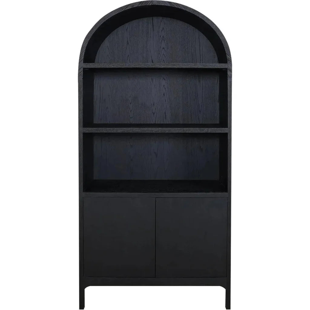 Wilde Wood Black Display Cabinet - LOOMLAN - Moe's Home - Bookcases