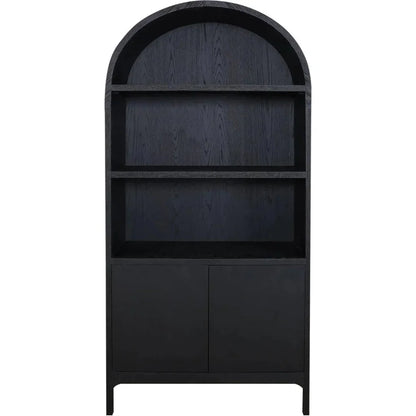 Wilde Wood Black Display Cabinet - LOOMLAN - Moe's Home - Bookcases