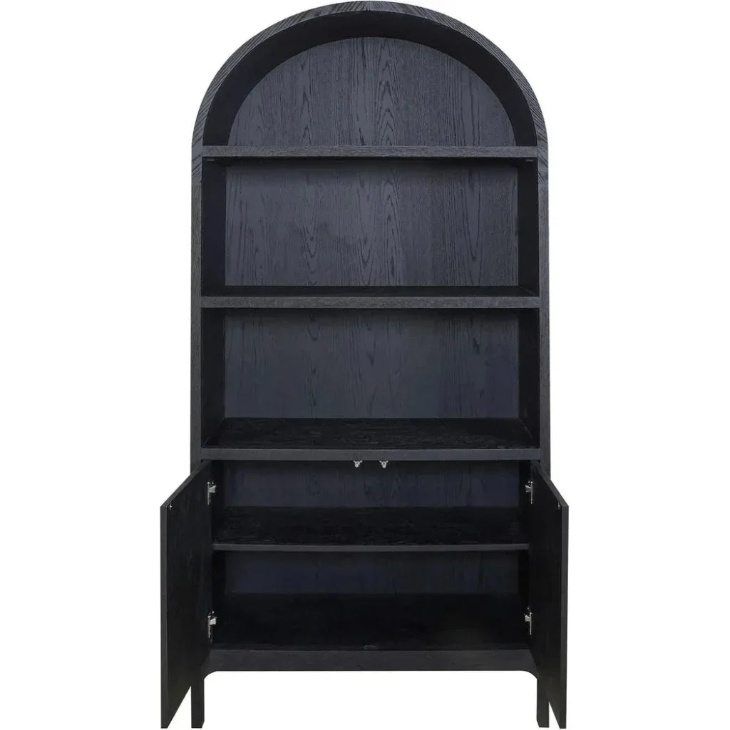 Wilde Wood Black Display Cabinet - LOOMLAN - Moe's Home - Bookcases