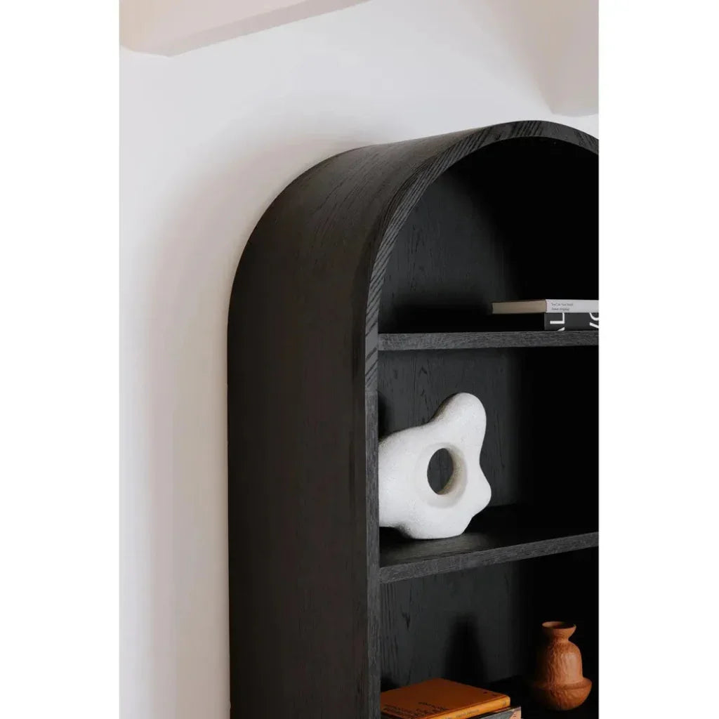 Wilde Wood Black Display Cabinet - LOOMLAN - Moe's Home - Bookcases