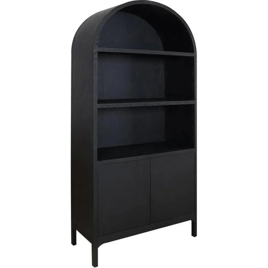 Wilde Wood Black Display Cabinet - LOOMLAN - Moe's Home - Bookcases
