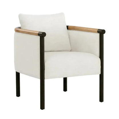 Wilder Leather Two - Tone Armrests Lounge Chair - LOOMLAN - SUNPAN - Accent Chairs