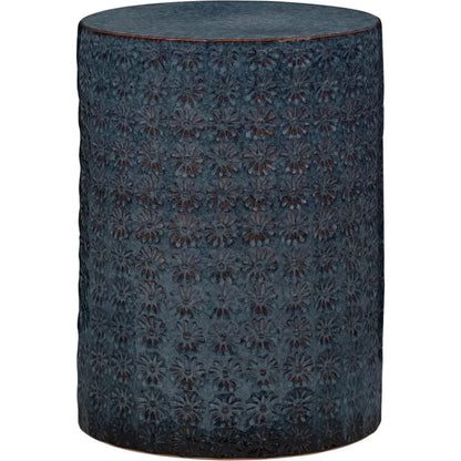 Wildflower Round Ceramic Side Table