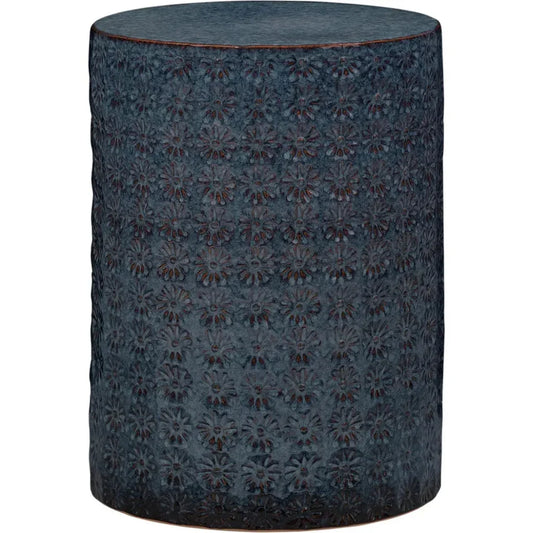Wildflower Round Ceramic Side Table