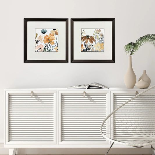 Wildflower Square Multi Framed Wall Art 2PC