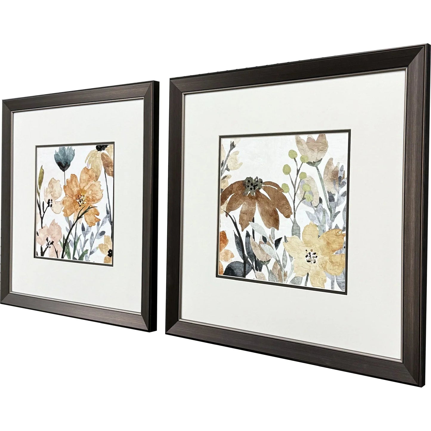 Wildflower Square Multi Framed Wall Art 2PC