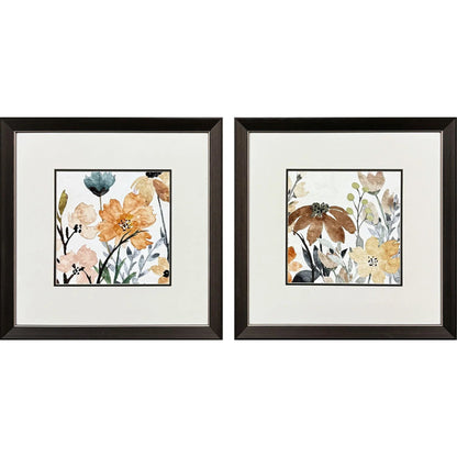 Wildflower Square Multi Framed Wall Art 2PC