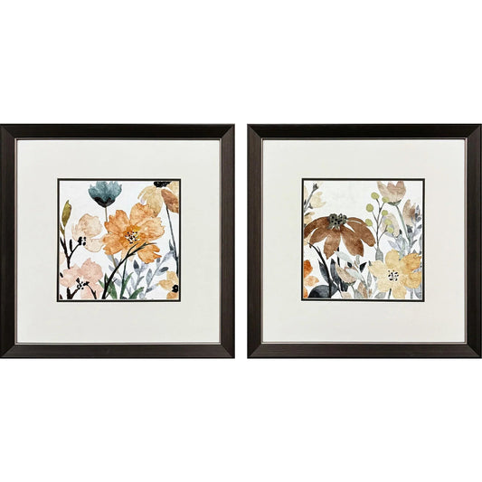 Wildflower Square Multi Framed Wall Art 2PC