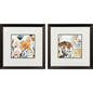 Wildflower Square Multi Framed Wall Art 2PC