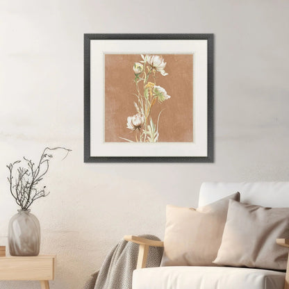 Wildflowers Wood White Framed Wall Art