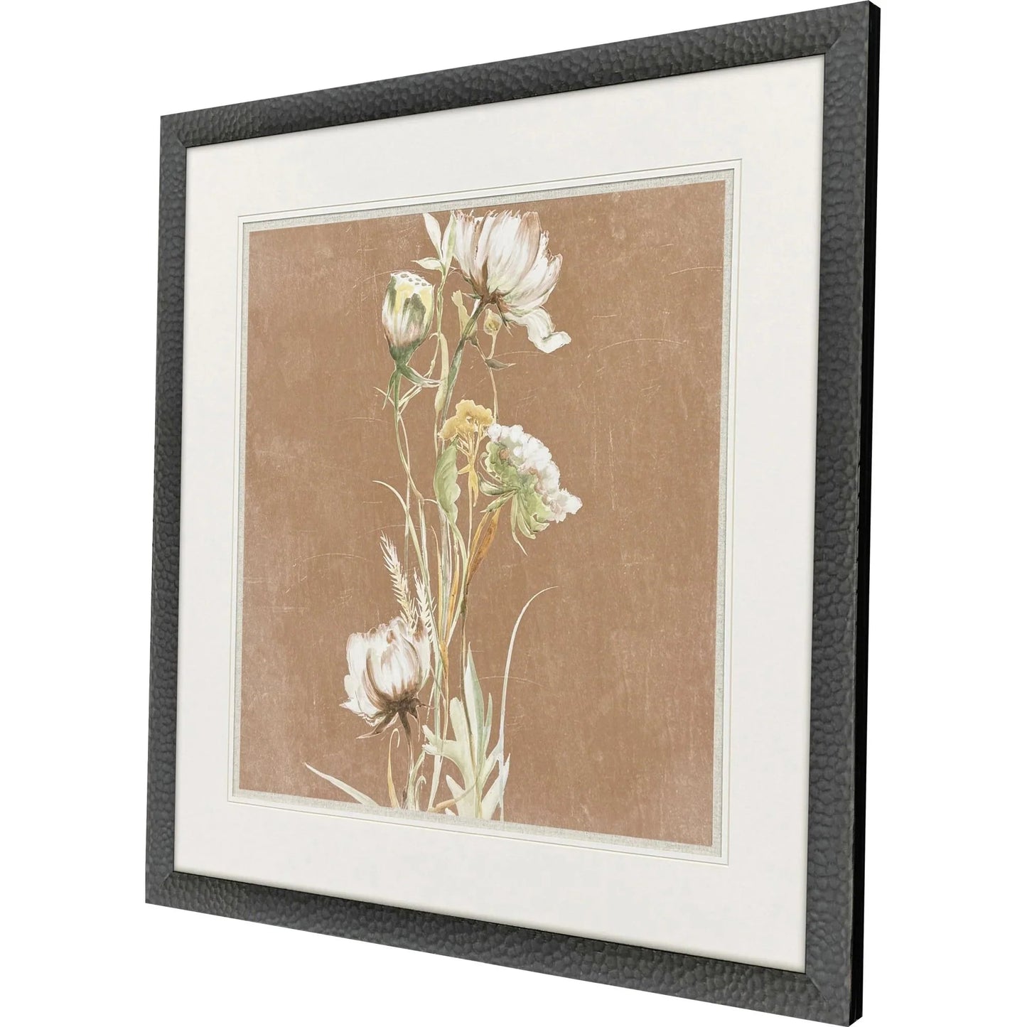 Wildflowers Wood White Framed Wall Art