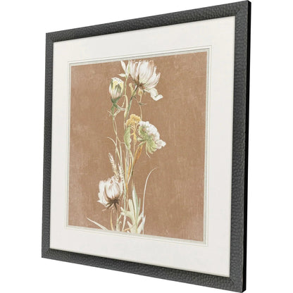 Wildflowers Wood White Framed Wall Art