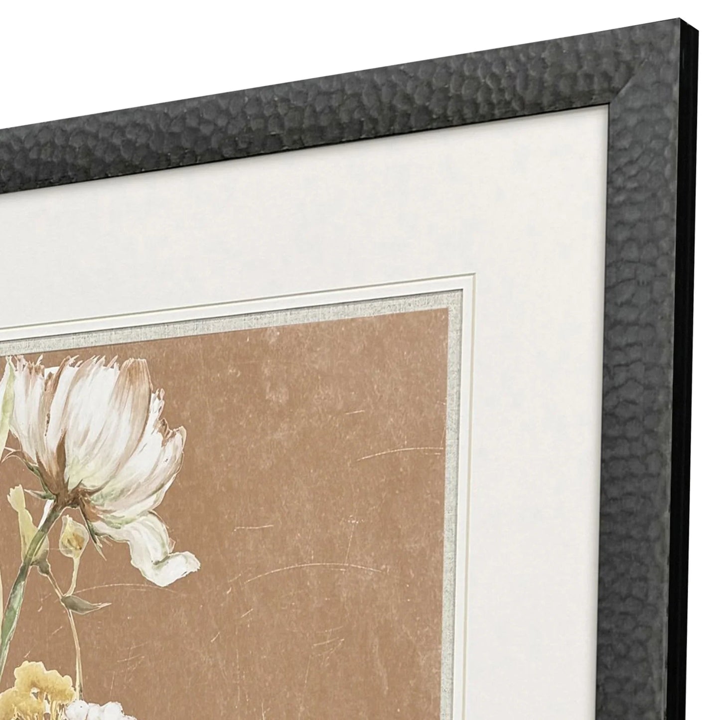 Wildflowers Wood White Framed Wall Art