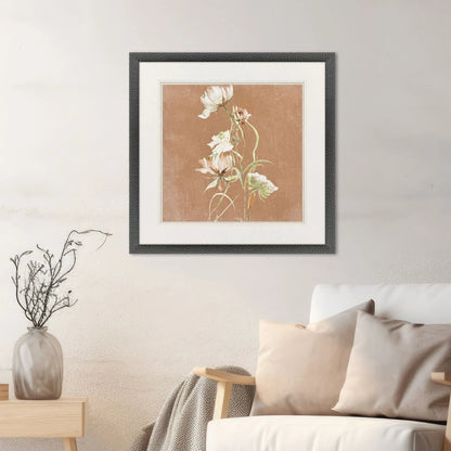 Wildflowers Wood White Framed Wall Art