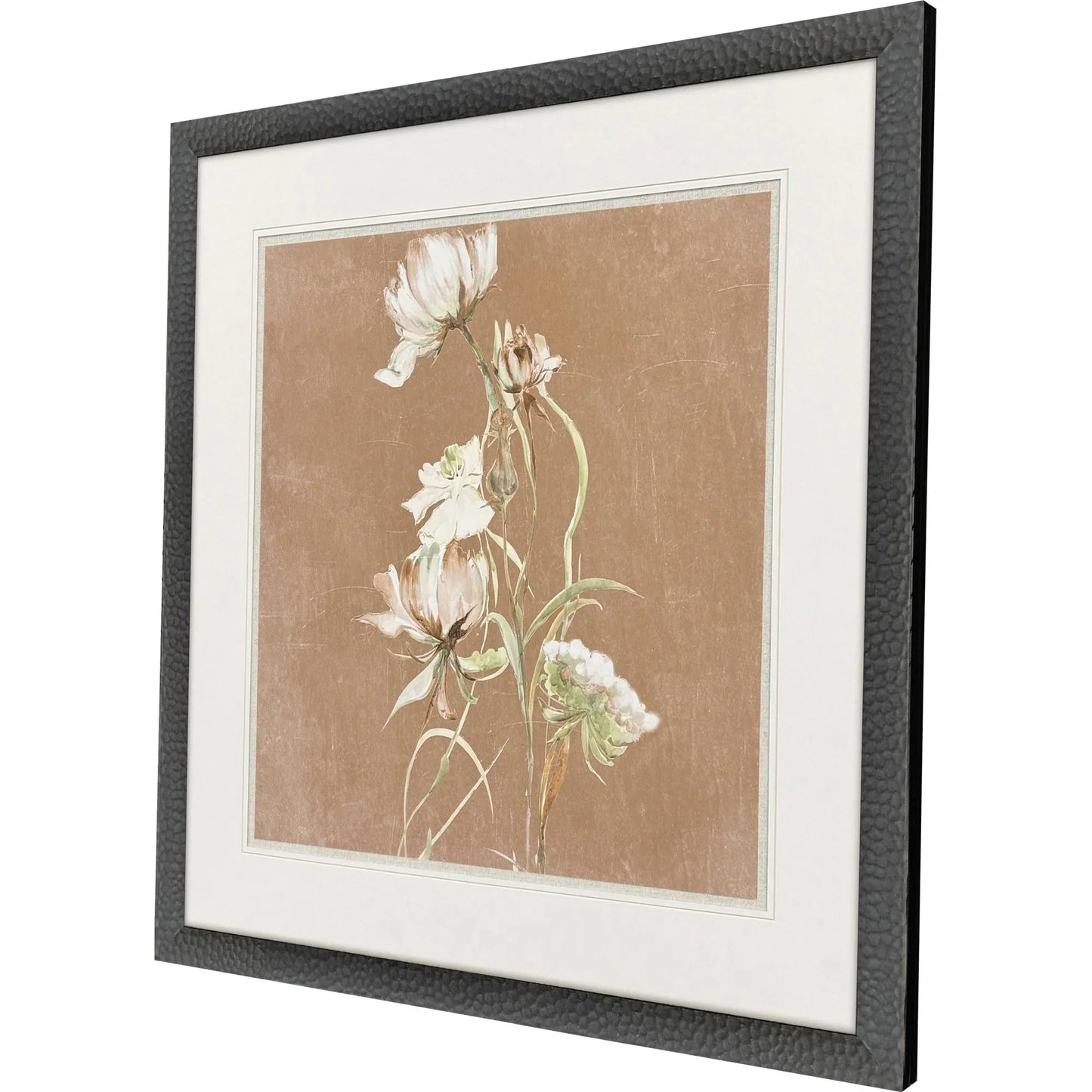 Wildflowers Wood White Framed Wall Art